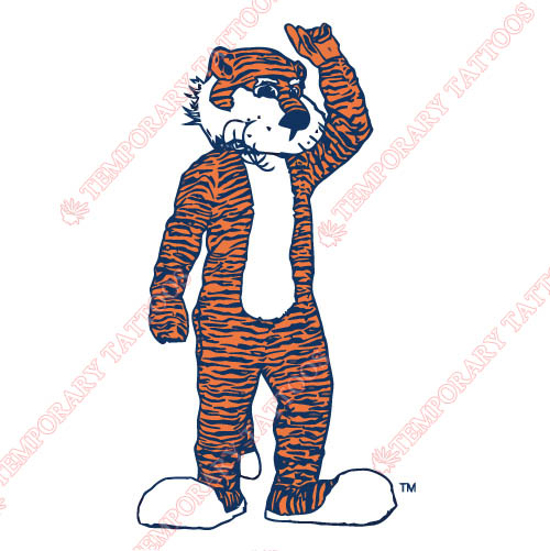 Auburn Tigers 1981 2003 Mascot Customize Temporary Tattoos Stickers NO.3759